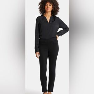 NYJD Ladies Black leggings, 8P cotton blend